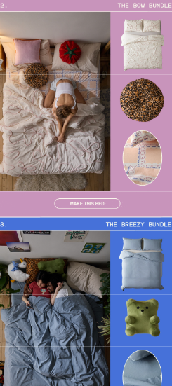 Urban Outfitters’ Spring email newsletter featuring product bundles